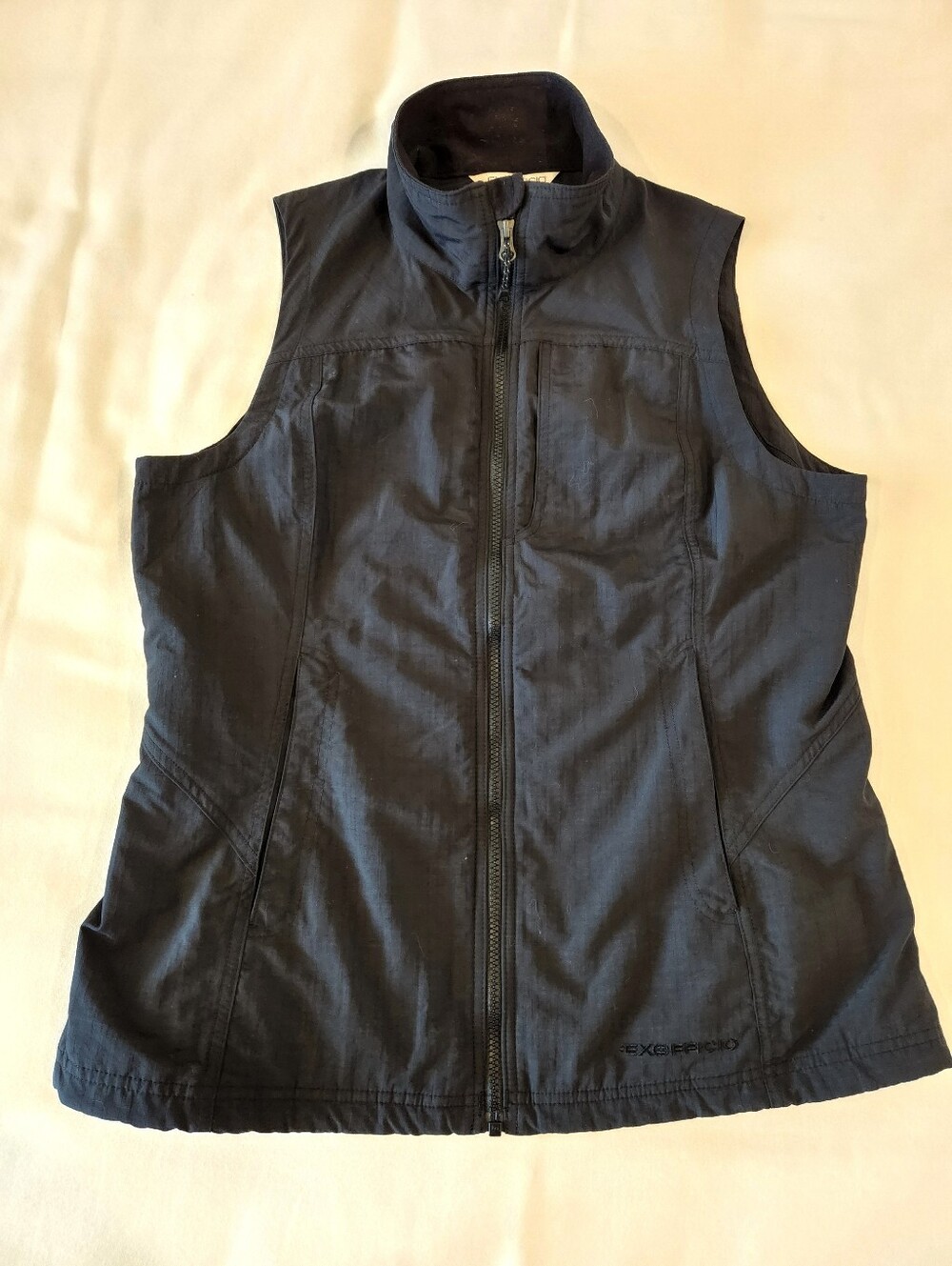 Womens ExOfficio Travel Cargo Utility Vest Large Black